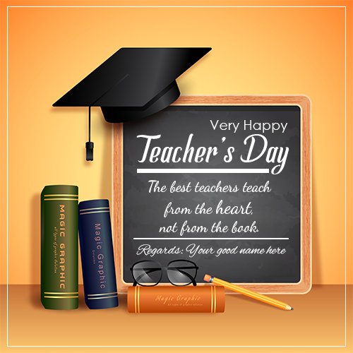 Happy Teacher Day Wishes Quotes Image With Name