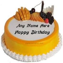 Chocolate Birthday Cake With Name Edit
