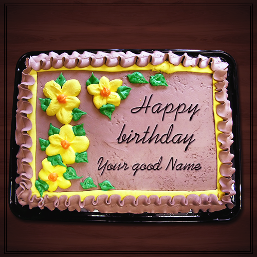 Write Name On Birthday Cakes