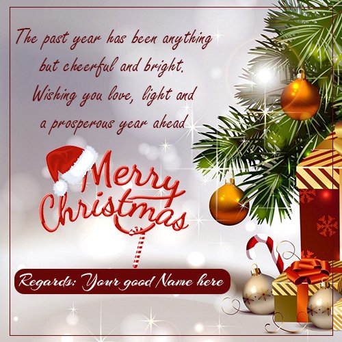 Christmas Wishes Card 2021 With Name Edit